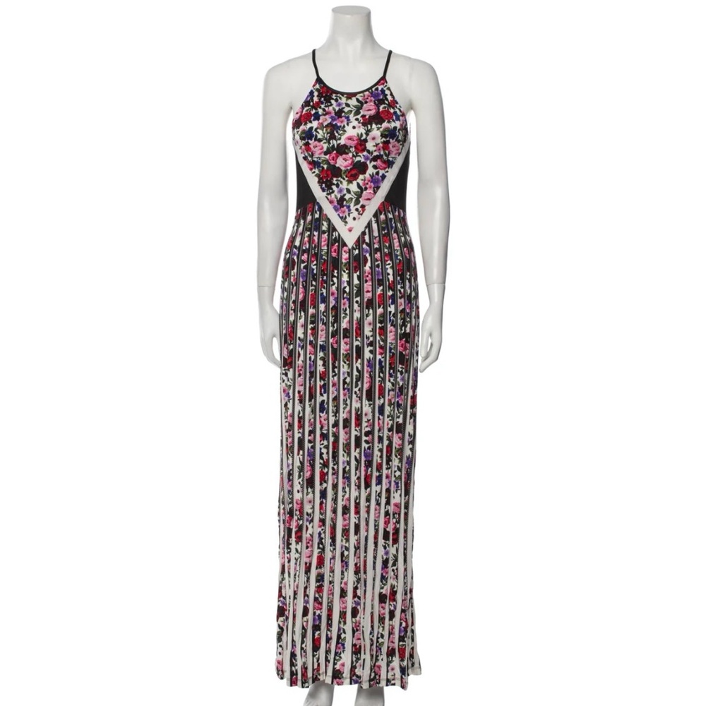 Mary Katrantzou Garland Maxi Dress Floral Gardenia White